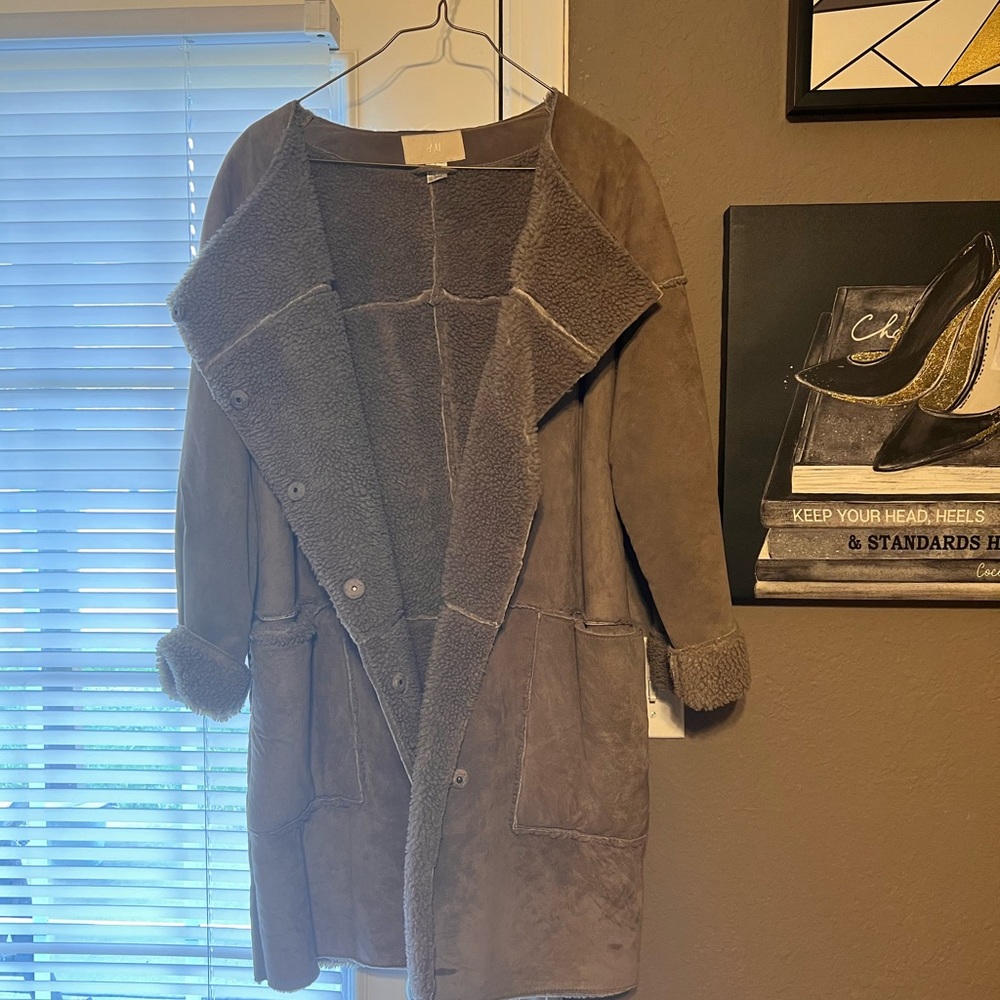 Suede Shearling Coat